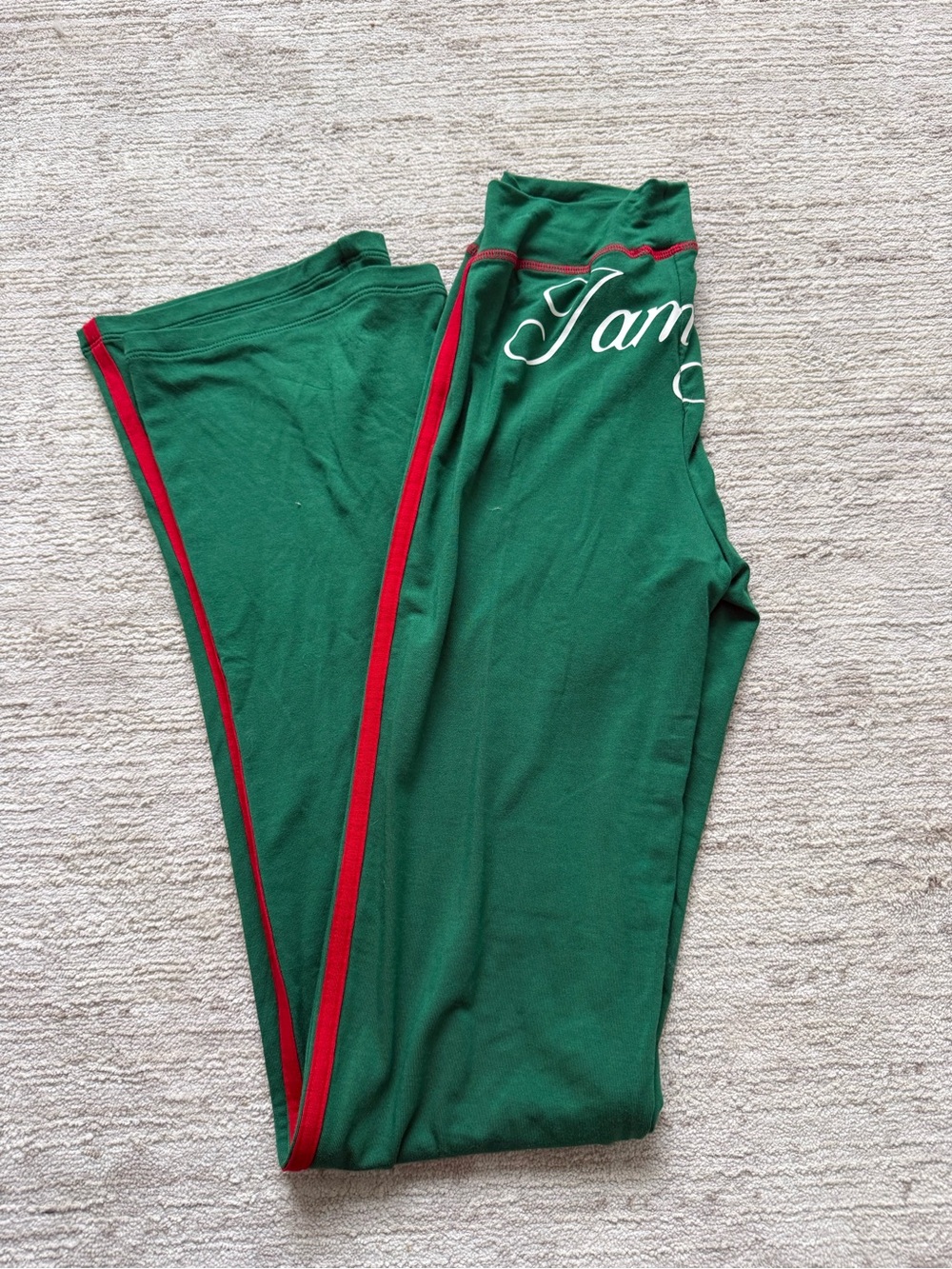 I.AM.GIA Green Zip-Front Crop Hoodie & Flared Track Pants (Size XS) - Picture 6 of 8